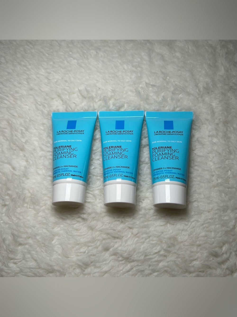 La Roche-Posay Toleriane Purifying Foaming Cleanser New 3 Pack Samples